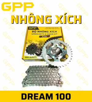 Bộ Nhông Xích GPP Cao Cấp Dành Cho Xe Dream 100