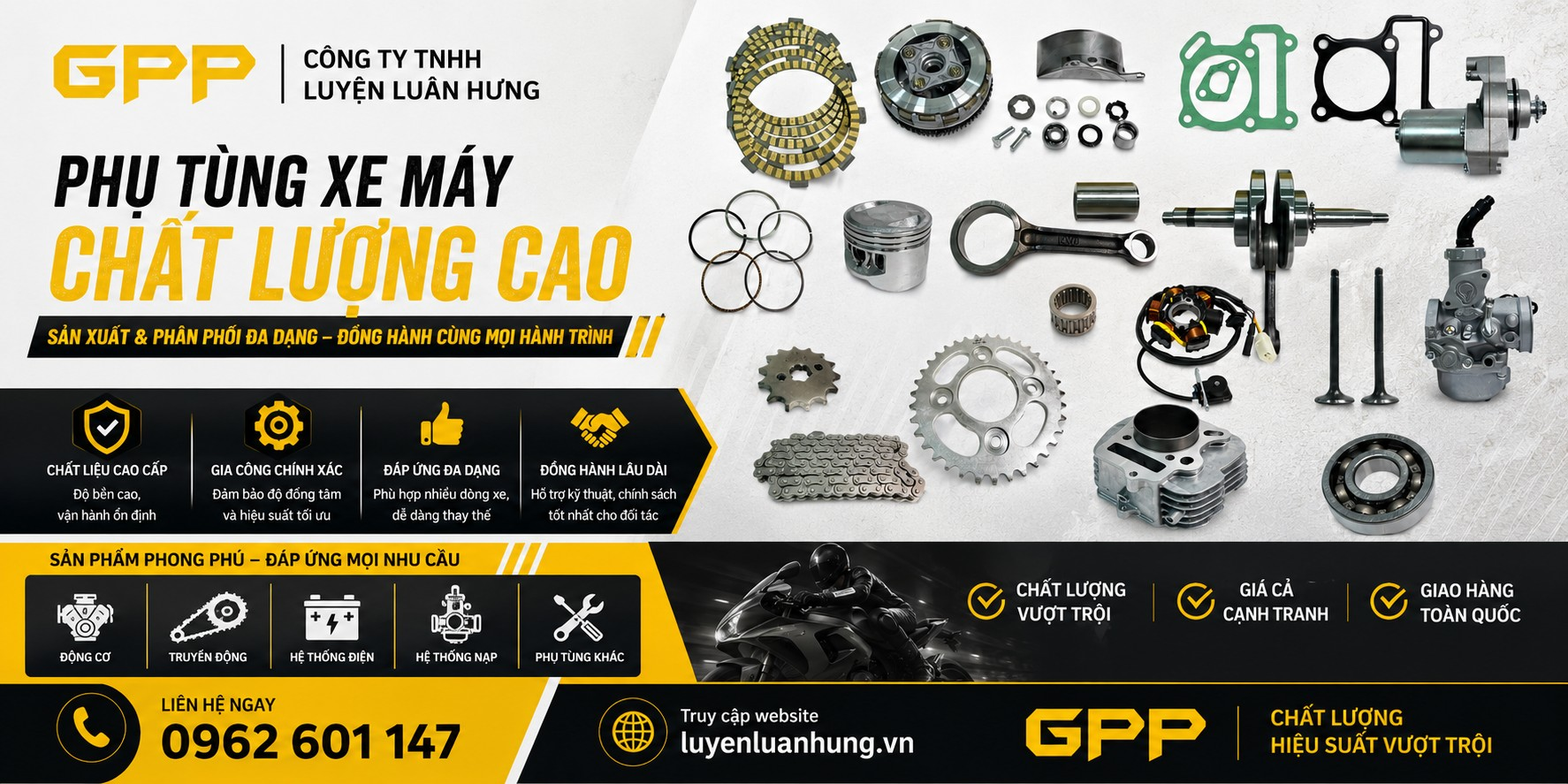Luyện Luân Hưng - Phụ Tùng Xe Máy Cao Cấp
